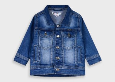 Λεπτό τζην μπουφάν για βρεφικό αγόρι (6 - 24 μηνών) | ΜΠΛΕ ΤΖΗΝ - Energiers - 